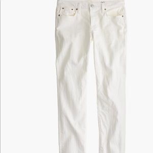 J. Crew Slim Boyfriend white jeans🤍🤍🤍